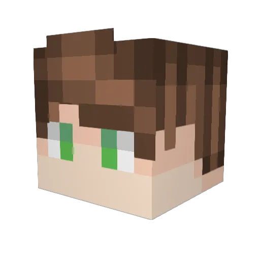 yakimoff Minecraft avatar head, 3D render