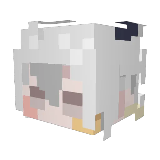 yakinasusan Minecraft avatar head, 3D render