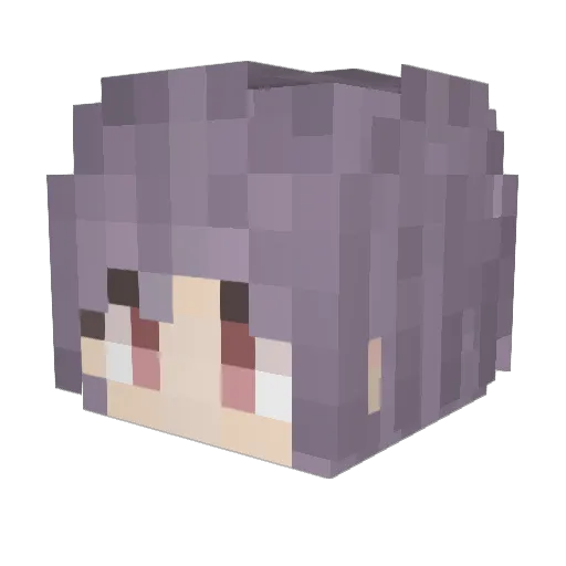 yako_Z Minecraft avatar head, 3D render