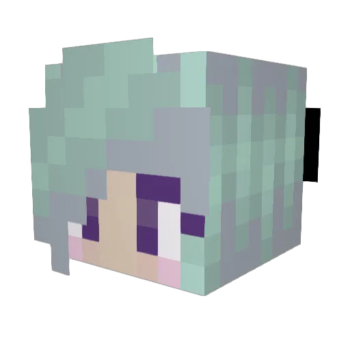 yakoramii Minecraft avatar head, 3D render