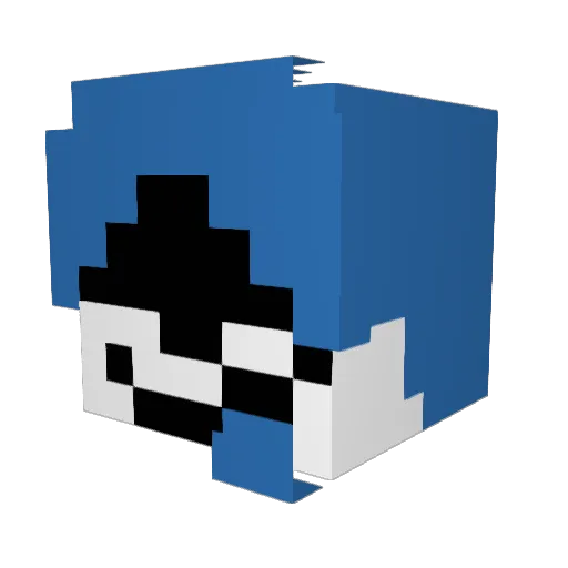 yaksuoki Minecraft avatar head, 3D render