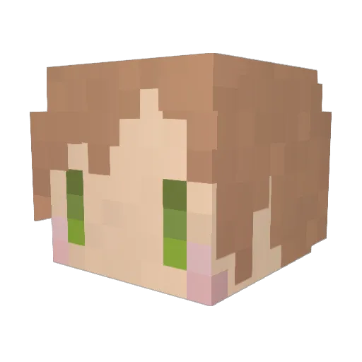 yakumo0825 Minecraft avatar head, 3D render