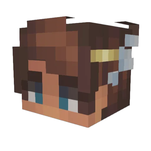 yale0702 Minecraft avatar head, 3D render