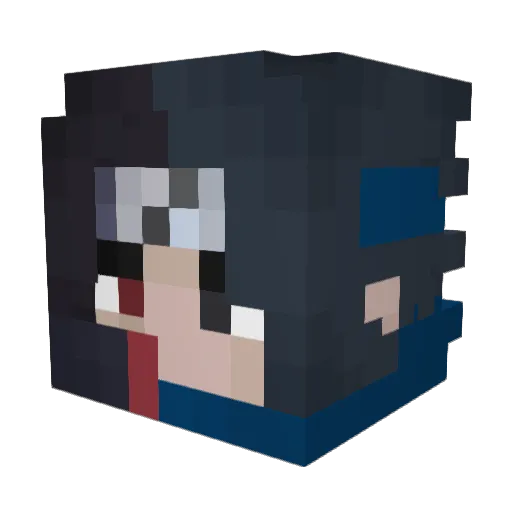 yallah Minecraft avatar head, 3D render