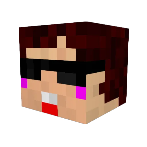 yama1047 Minecraft avatar head, 3D render