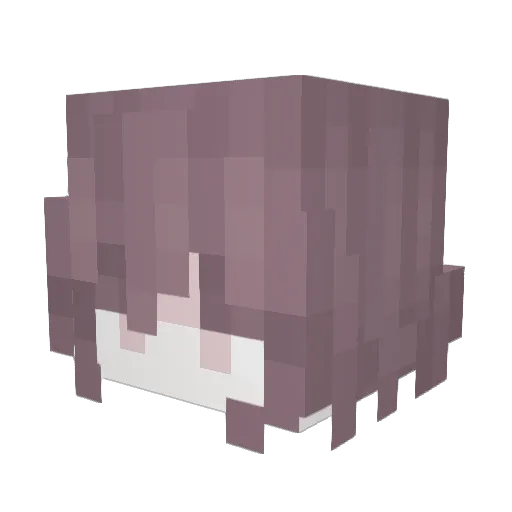 yama_mikan Minecraft avatar head, 3D render