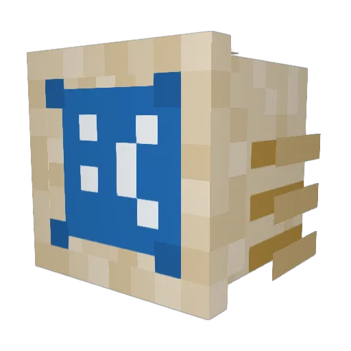 yamaceratops Minecraft avatar head, 3D render