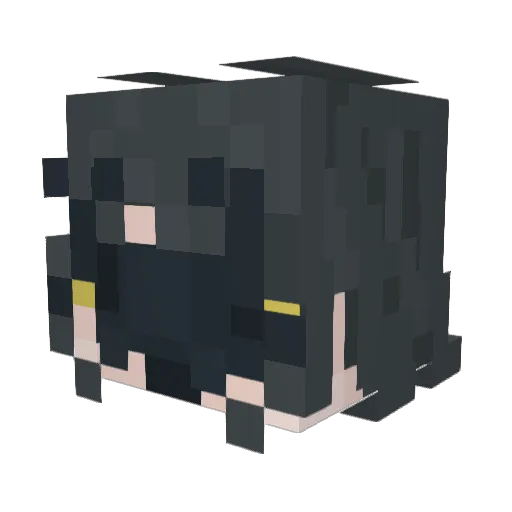 yamada495 Minecraft avatar head, 3D render
