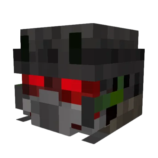 yamaha08 Minecraft avatar head, 3D render