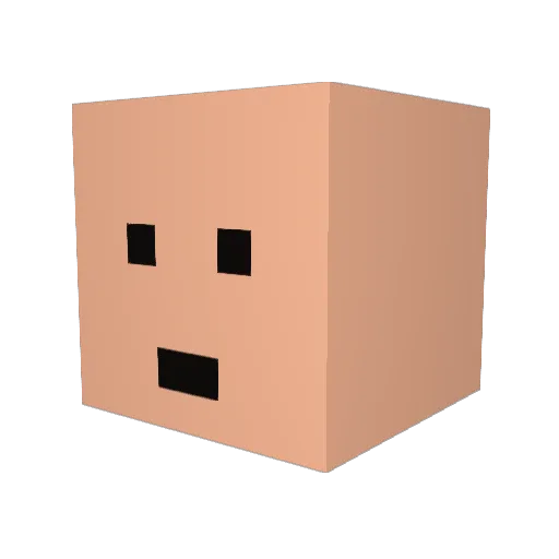 yamairi Minecraft avatar head, 3D render