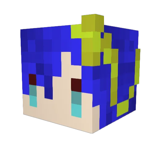 yamamiso5838 Minecraft avatar head, 3D render