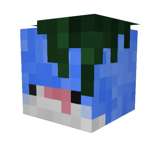 yaman0ne Minecraft avatar head, 3D render