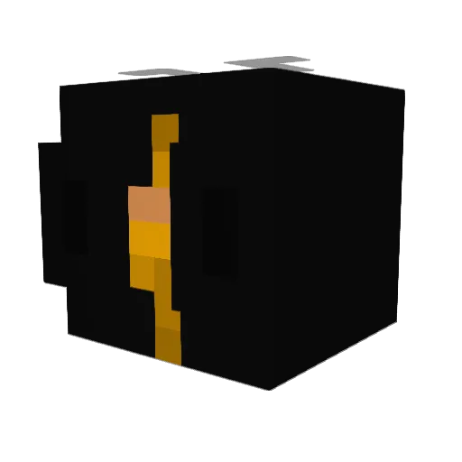 yamasan_A Minecraft avatar head, 3D render