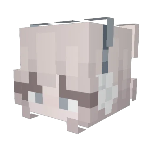 yamasukeee Minecraft avatar head, 3D render