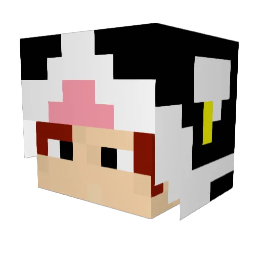 yamato5151 Minecraft avatar head, 3D render