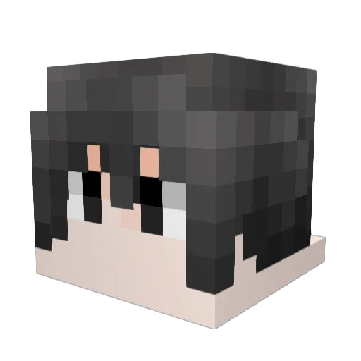 yamato66 Minecraft avatar head, 3D render