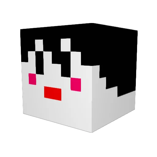yamaza06 Minecraft avatar head, 3D render