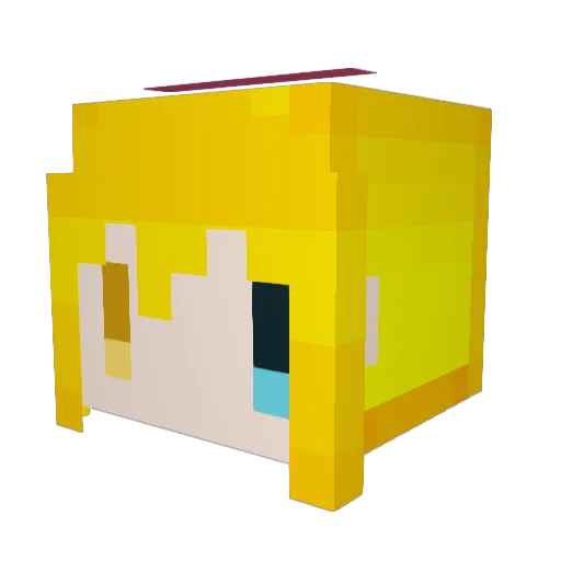 yamazakiSUI Minecraft avatar head, 3D render