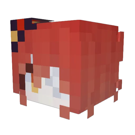 yami0000 Minecraft avatar head, 3D render