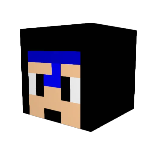 yamikaze915 Minecraft avatar head, 3D render