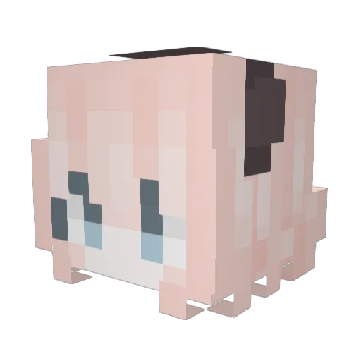 yamilthT Minecraft avatar head, 3D render