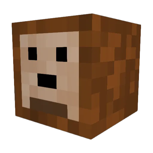 yamkachkach Minecraft avatar head, 3D render
