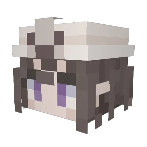 yamno Minecraft avatar head, 3D render