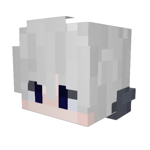 yamorirock Minecraft avatar head, 3D render
