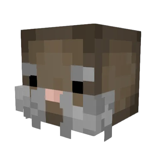 yamster__ Minecraft avatar head, 3D render