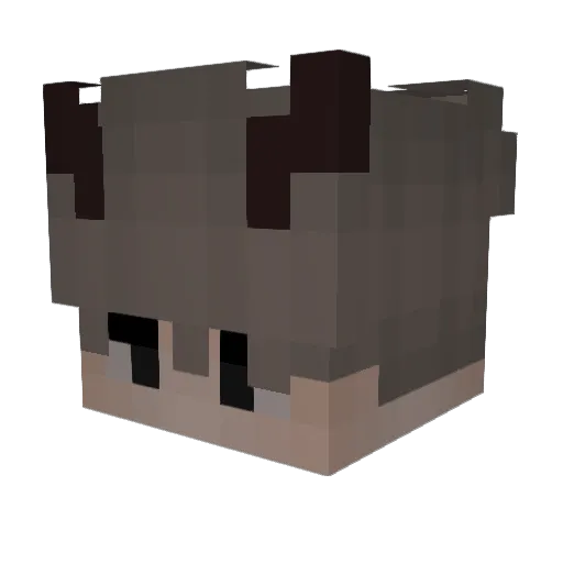 yamum Minecraft avatar head, 3D render