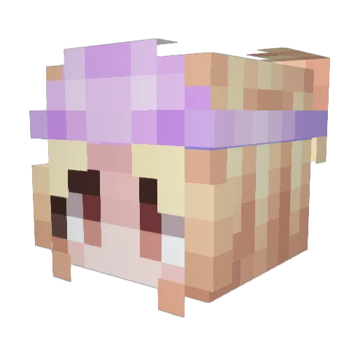 yan_xinga Minecraft avatar head, 3D render