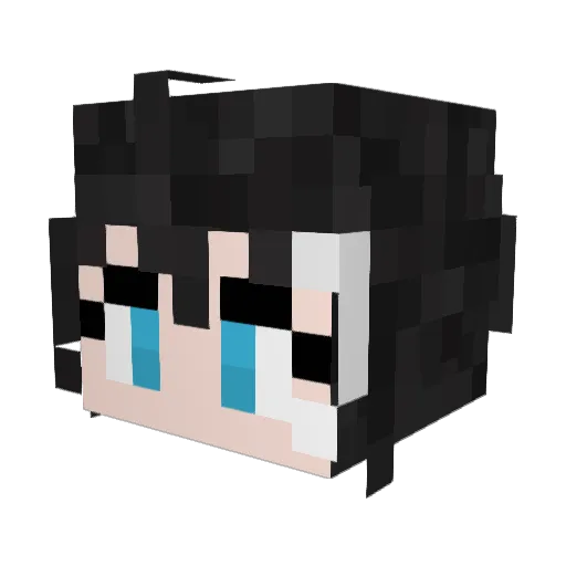 yanase_21 Minecraft avatar head, 3D render