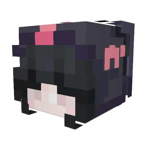 yanaxo_ Minecraft avatar head, 3D render