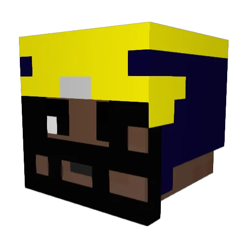 yanchik15 Minecraft avatar head, 3D render