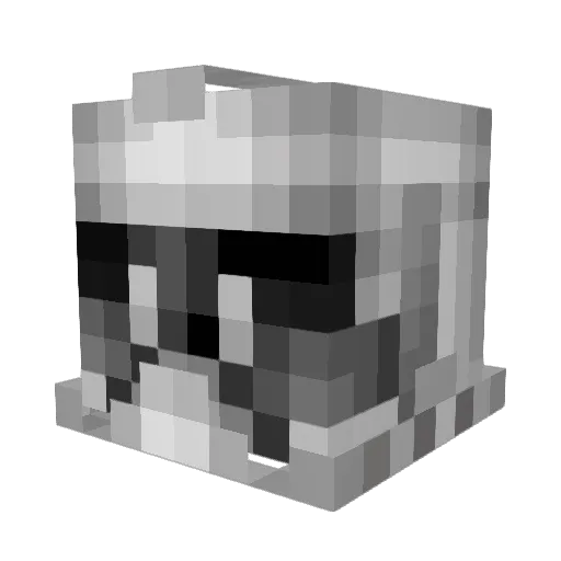 yandaa Minecraft avatar head, 3D render