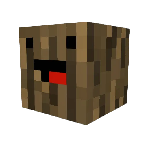 yandawa Minecraft avatar head, 3D render
