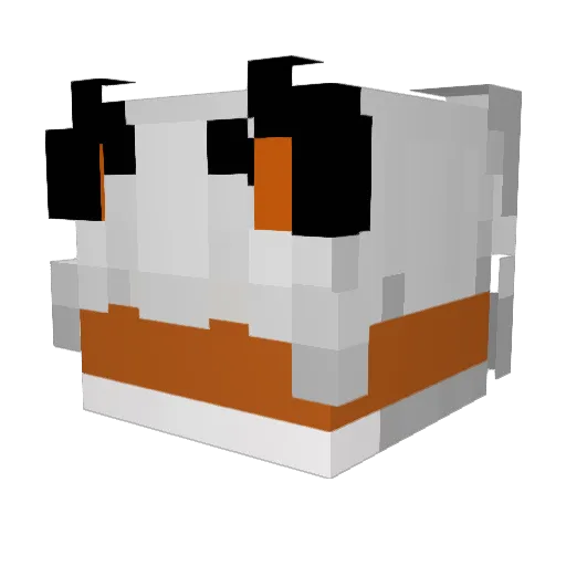 yanerii Minecraft avatar head, 3D render