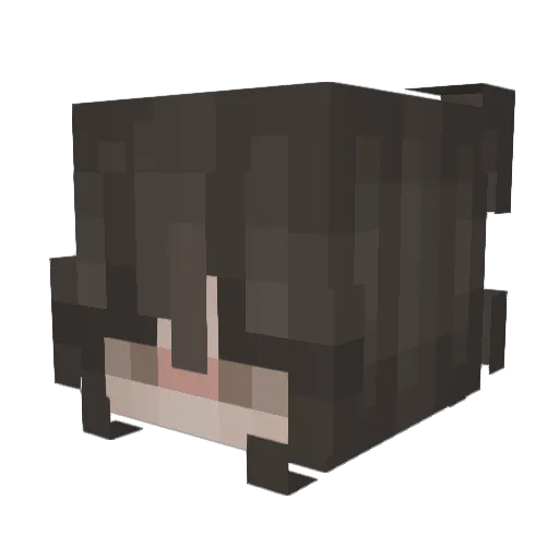 yanetie Minecraft avatar head, 3D render