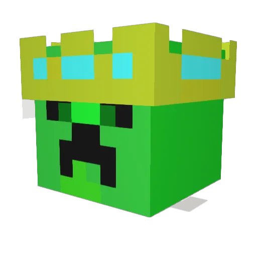 yang1002t Minecraft avatar head, 3D render