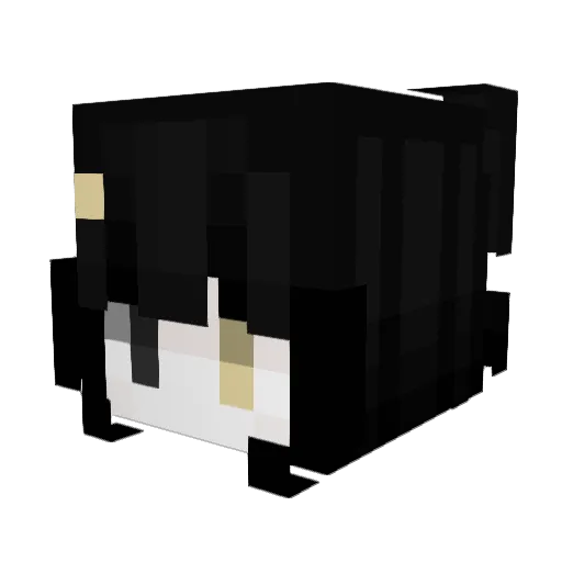 yang68 Minecraft avatar head, 3D render