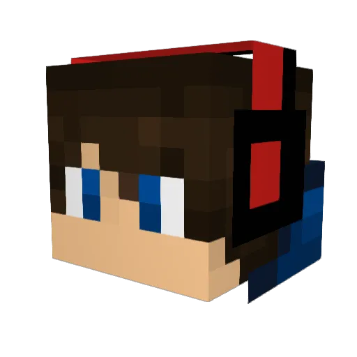 yang700 Minecraft avatar head, 3D render