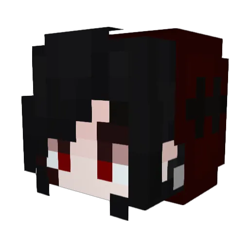 yang709 Minecraft avatar head, 3D render