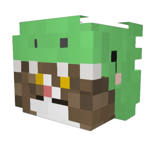 yang_chur Minecraft avatar head, 3D render