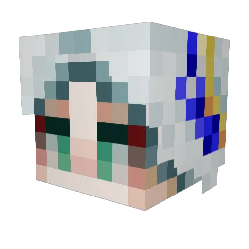 yang_dong_ Minecraft avatar head, 3D render