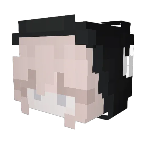 yang_yang_yun Minecraft avatar head, 3D render