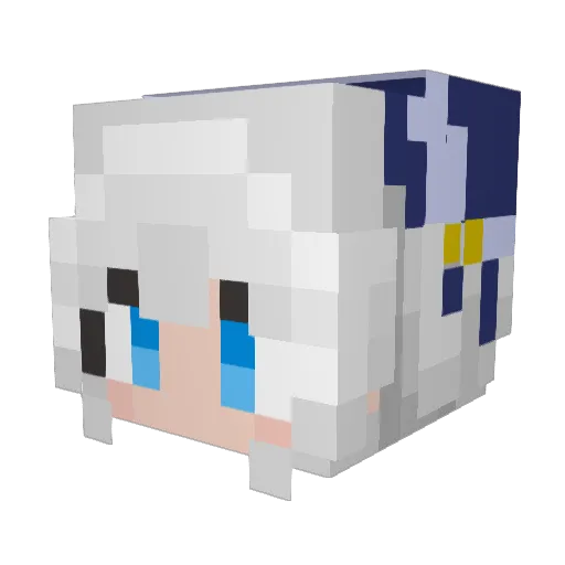 yangboshi Minecraft avatar head, 3D render