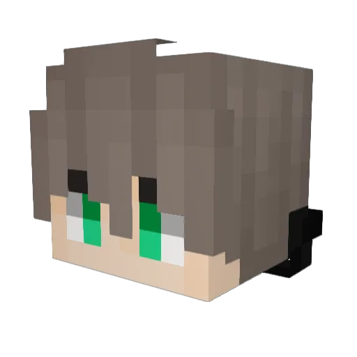 yangdejin Minecraft avatar head, 3D render