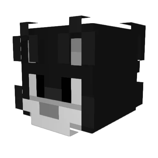 yanghod Minecraft avatar head, 3D render