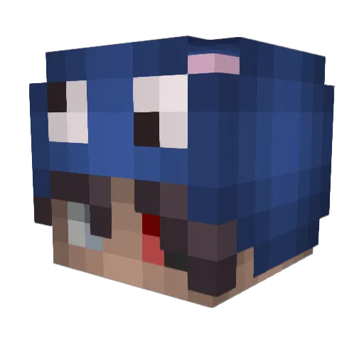 yangjojo Minecraft avatar head, 3D render
