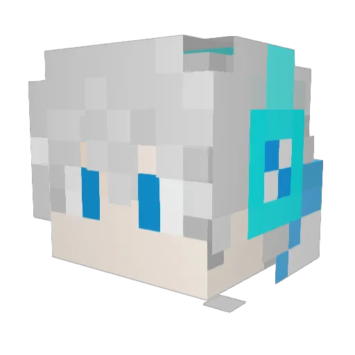 yangkai12138 Minecraft avatar head, 3D render